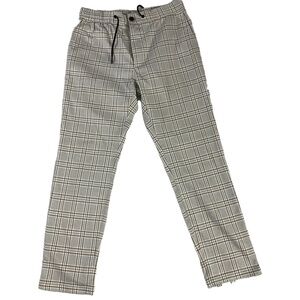 Topman Plaid‎ Elastic Drawstring Unisex Pants W32 L32